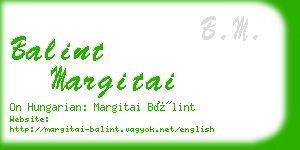 balint margitai business card